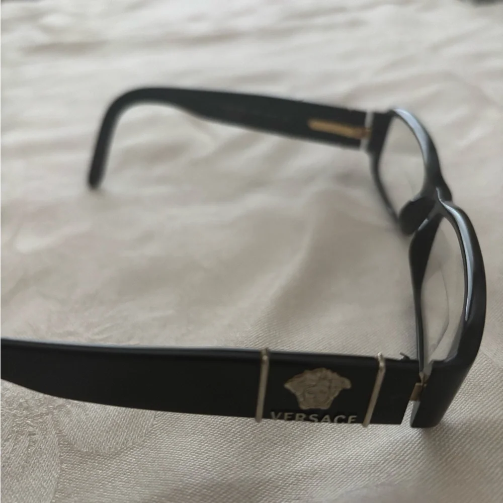 Versace Black and Gold Eyewear